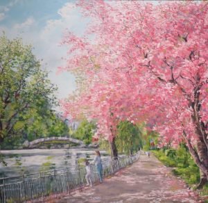 The Splendour of The Cherry Blossom	100x90	1500	Elsie Sheridan	Oil